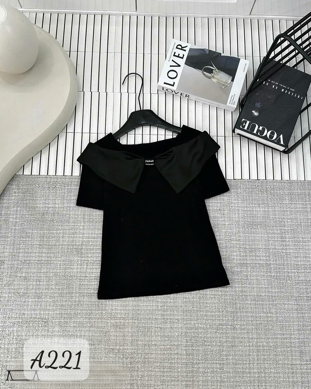 A221 Áo cổ phối nơ