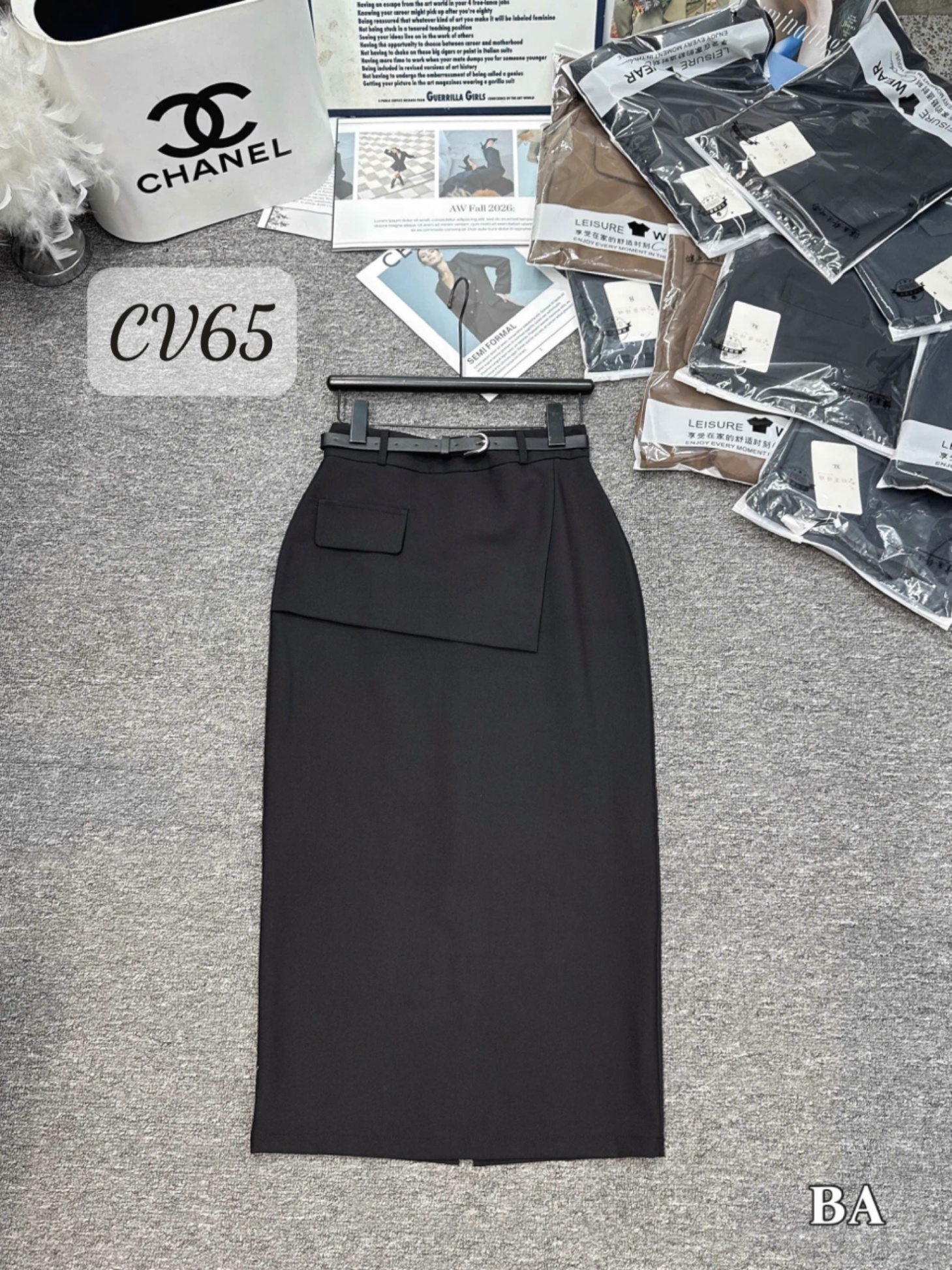 CV65 CV vạt lệch túi cơi