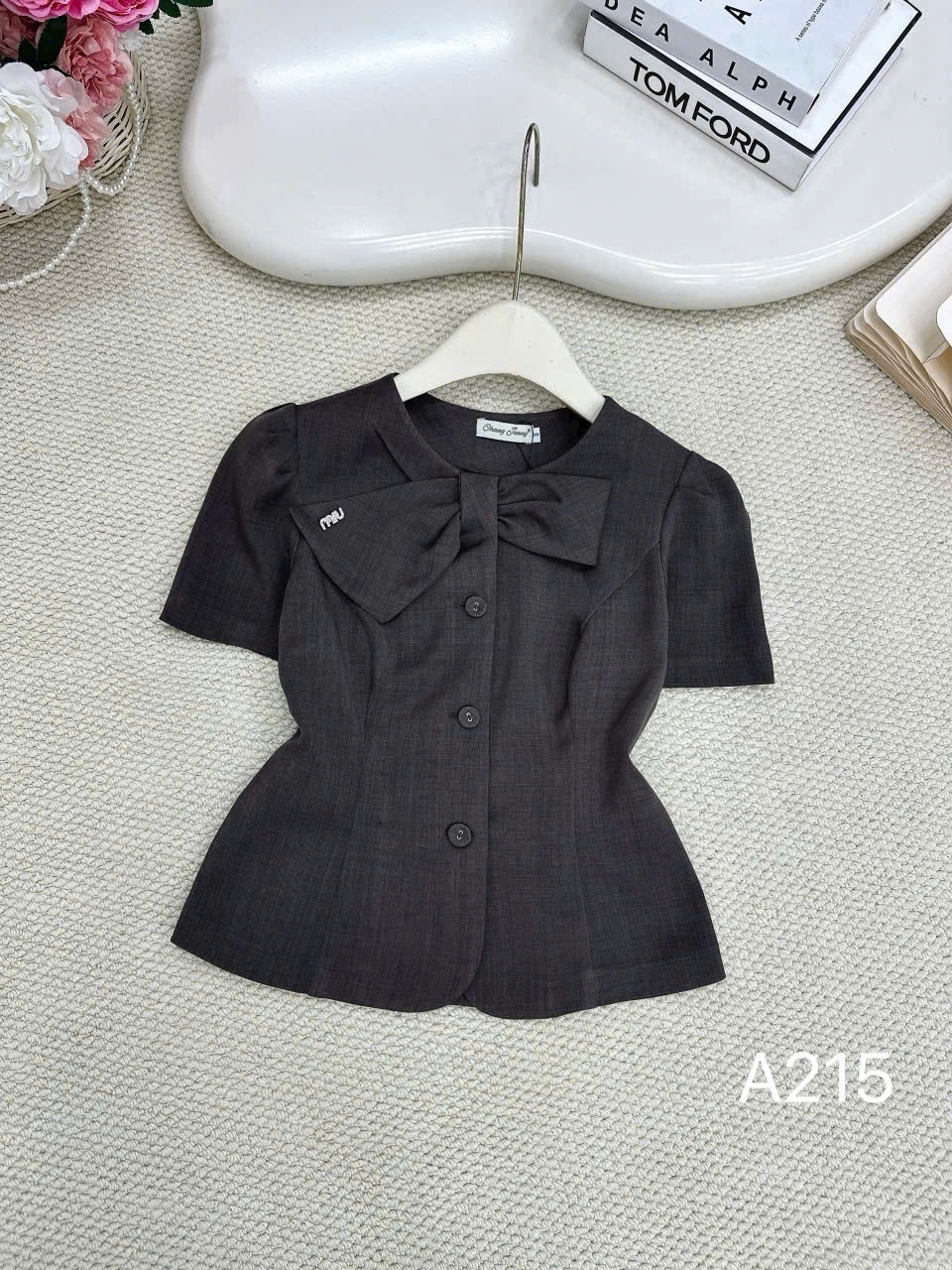 A215 Áo kí giả nơ kèm tag