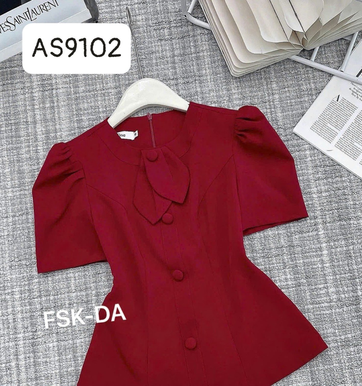 AS9102 Áo ký giả cúc bọc
