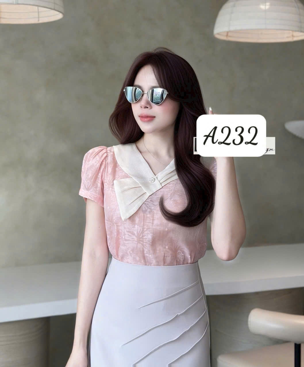 A232 Áo tơ cổ điệu