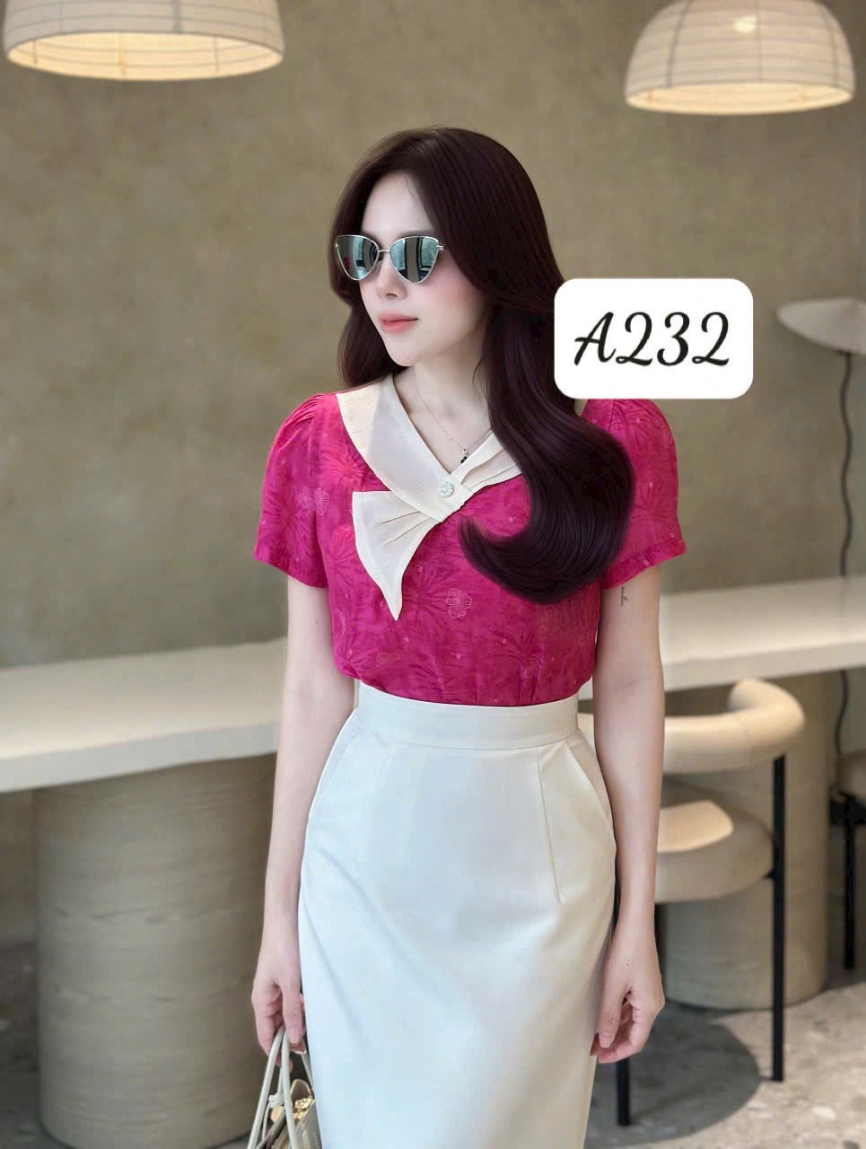 A232 Áo tơ cổ điệu