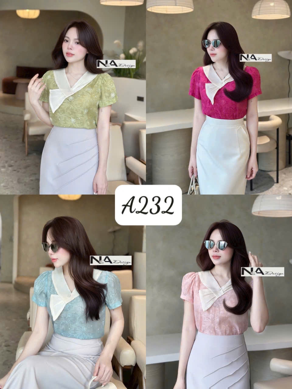 A232 Áo tơ cổ điệu