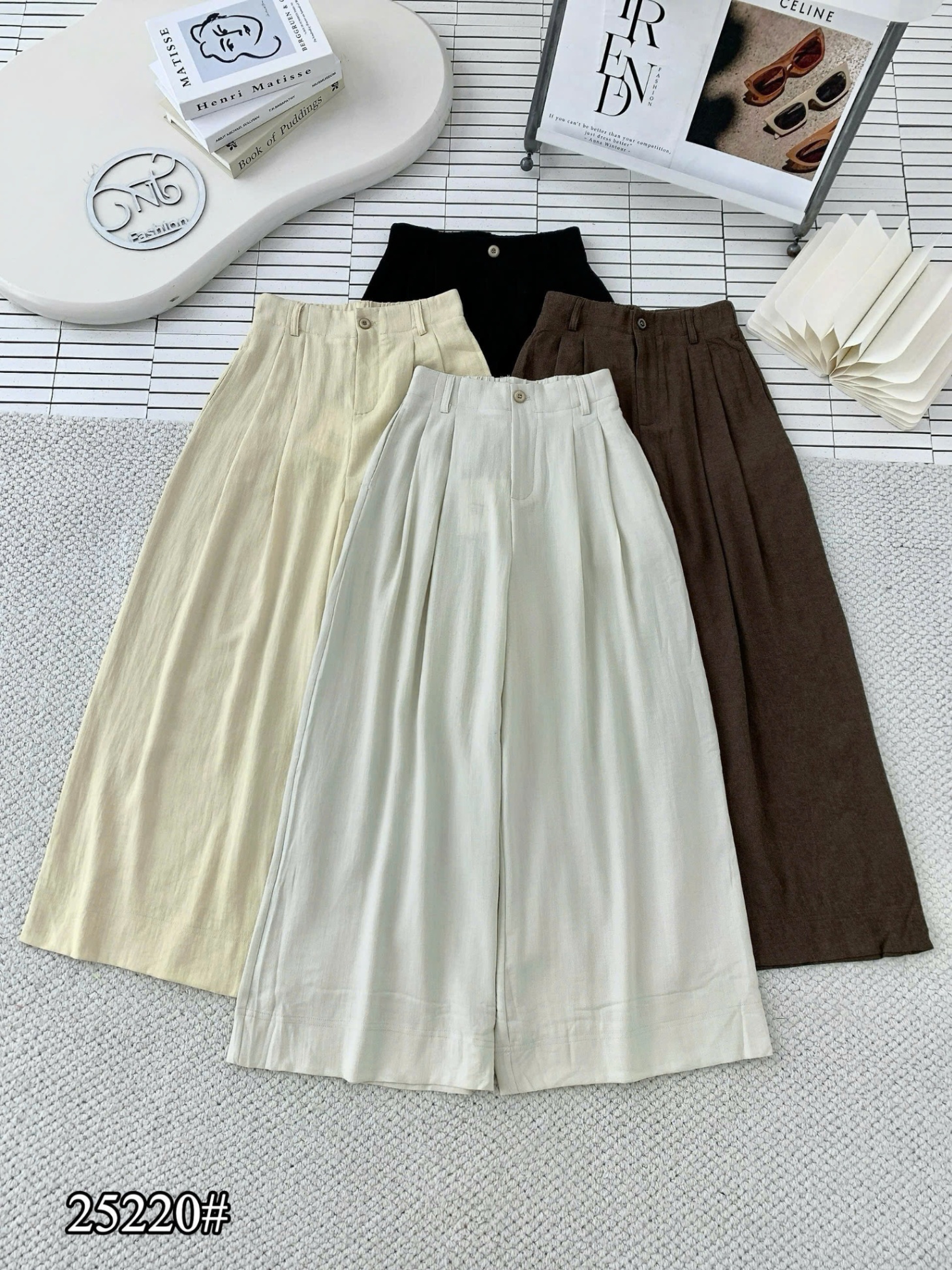 QC25220 Quần xuông kèm dây charm