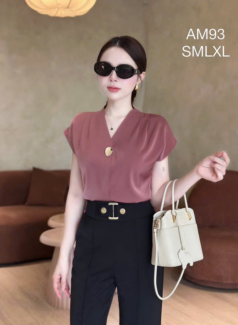 AM93 áo cộc khuy trứng