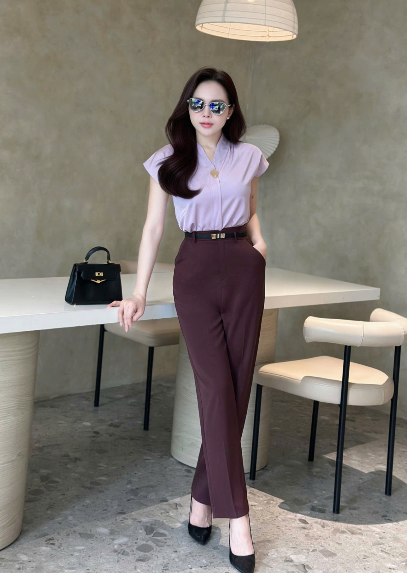 AM93 áo cộc khuy trứng