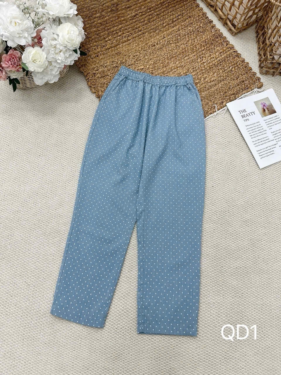 QD1 Quần chun chấm bi