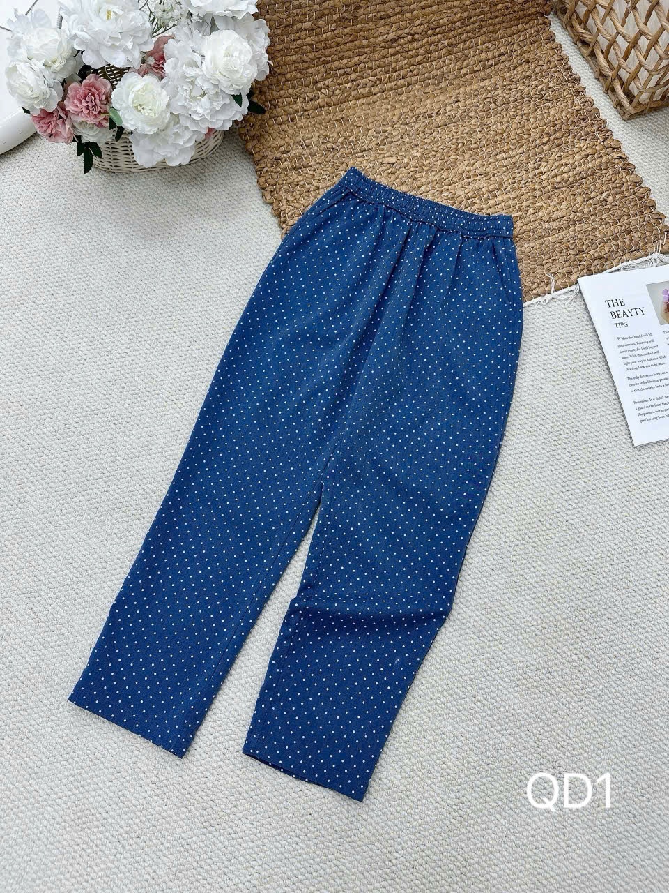QD1 Quần chun chấm bi