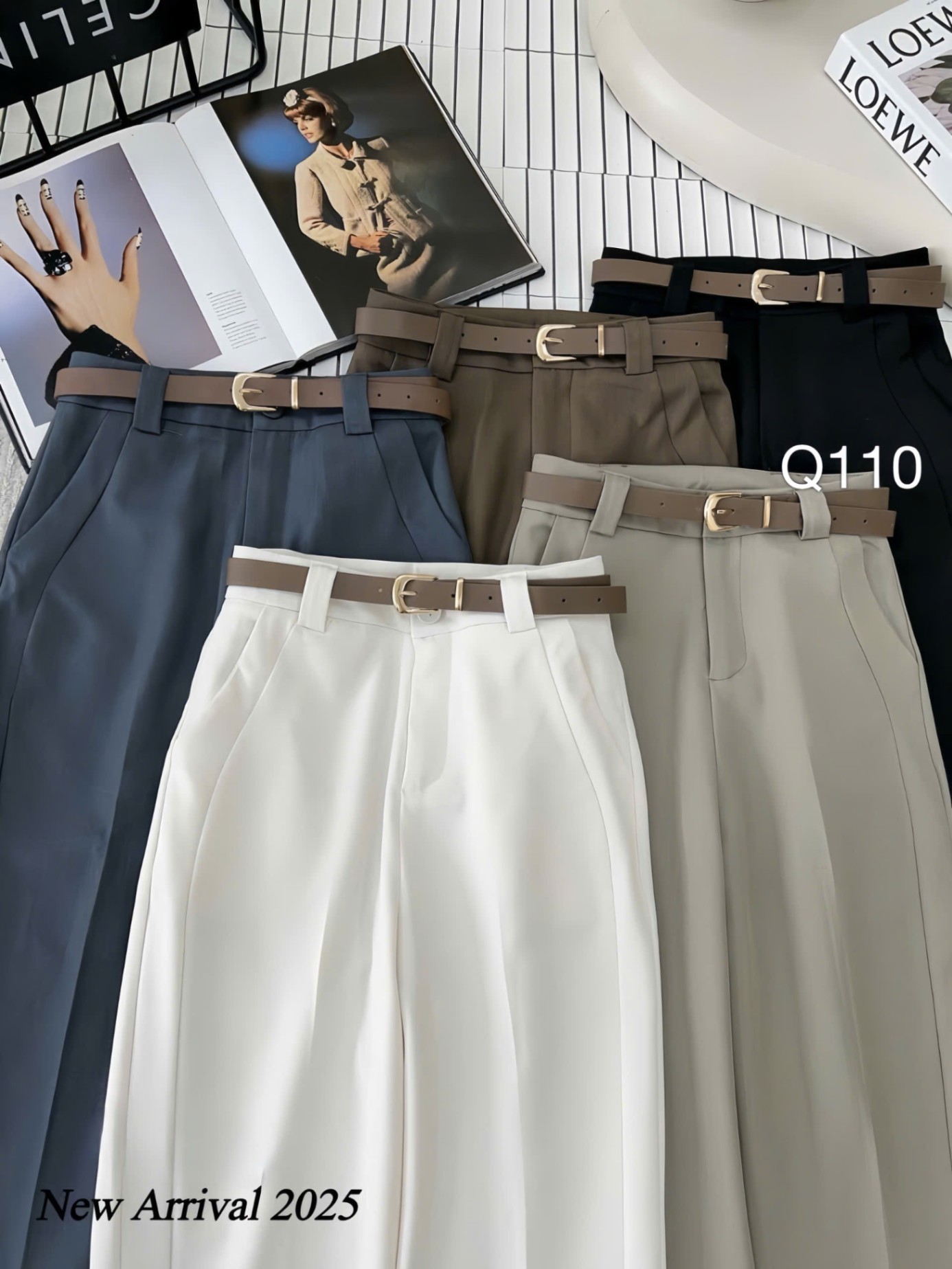 Q110 Quần baggy kèm đai