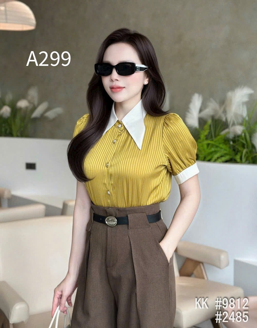 A299 Áo sơ mi lụa QCCC