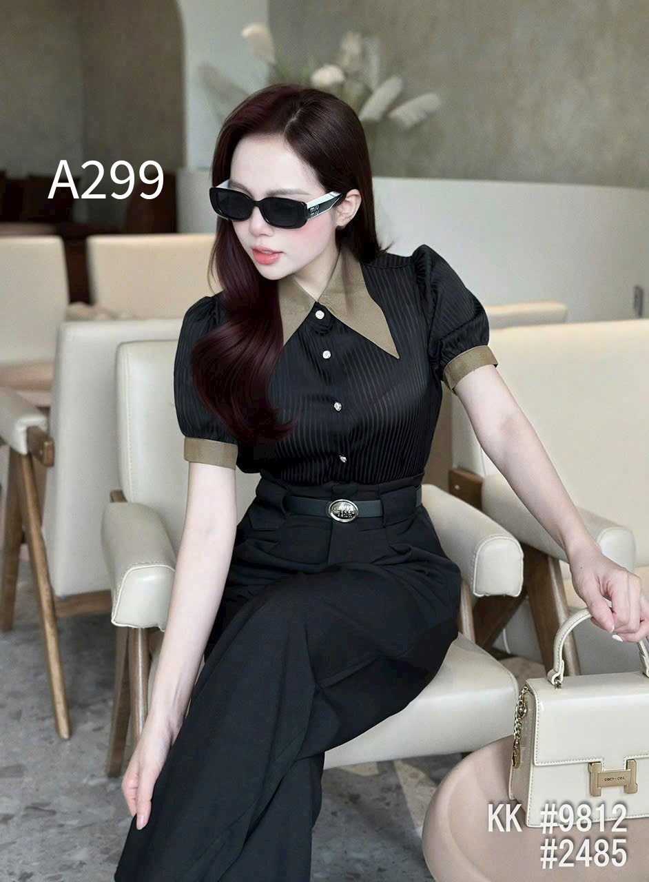 A299 Áo sơ mi lụa QCCC
