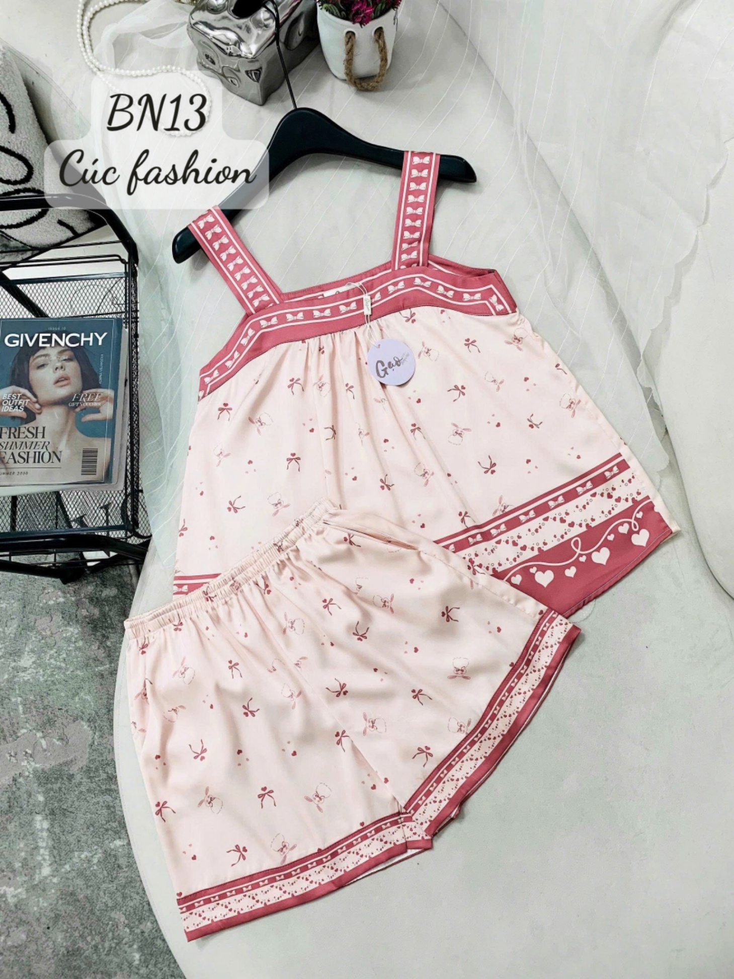 BN13 Bộ ngủ thỏ nơ