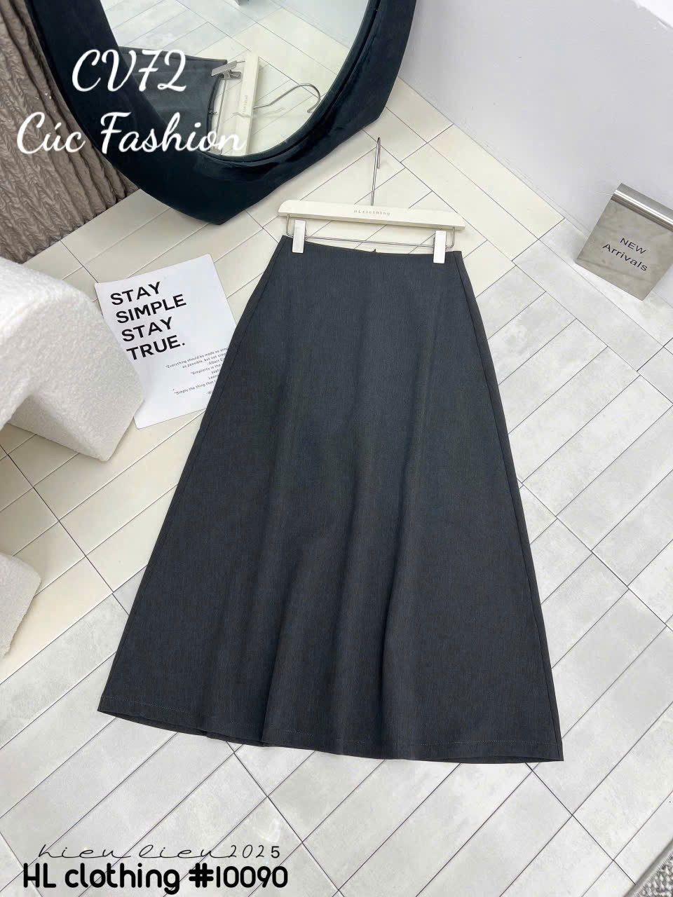 Cv72 Chân váy xòe dài 83