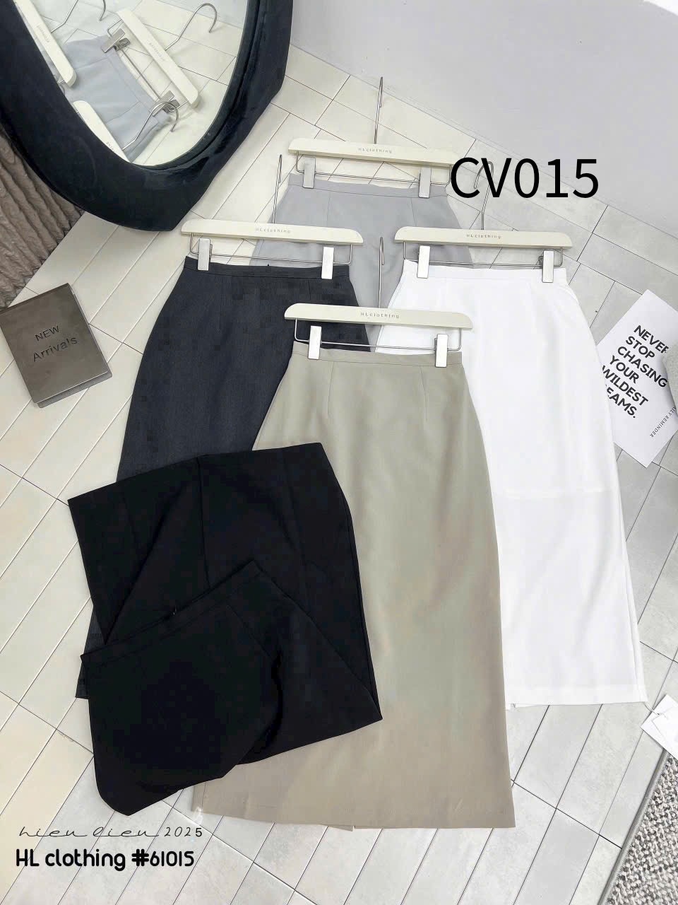 CV015 Chân váy dài 2 ly