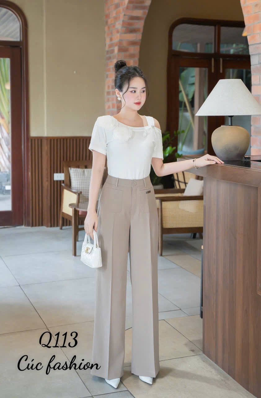 Q113 Quần xuông 2 túi trước