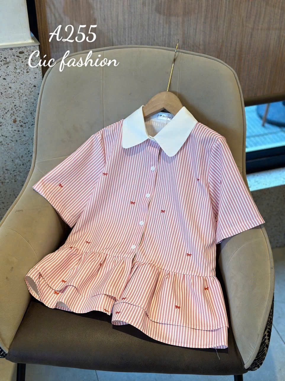 A255 Áo sơ mi babydoll bèo