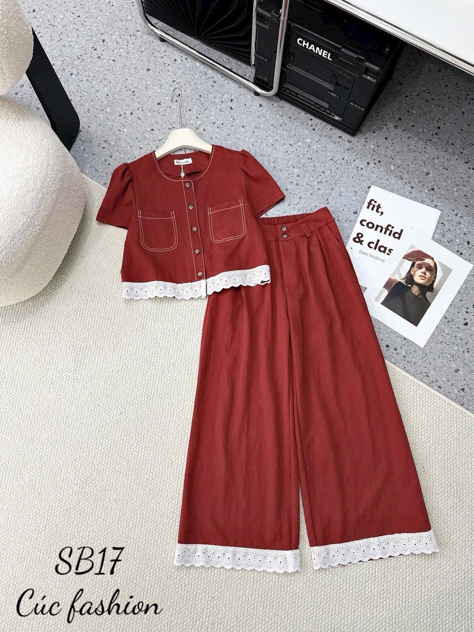 SB17 Set quần áo đáp ren