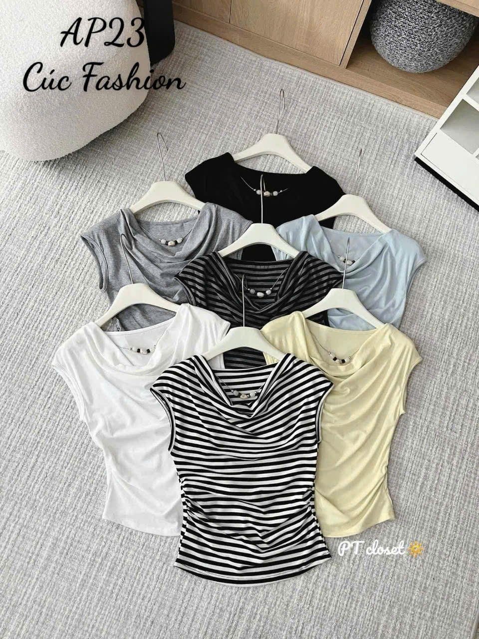 AP23 Áo phông trễ cổ