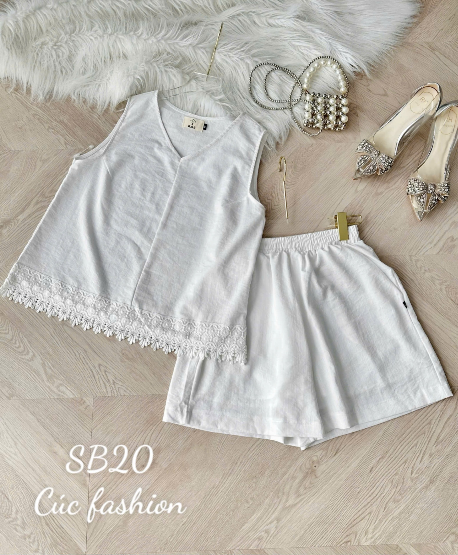 SB20 Set bộ ngắn đũi xước