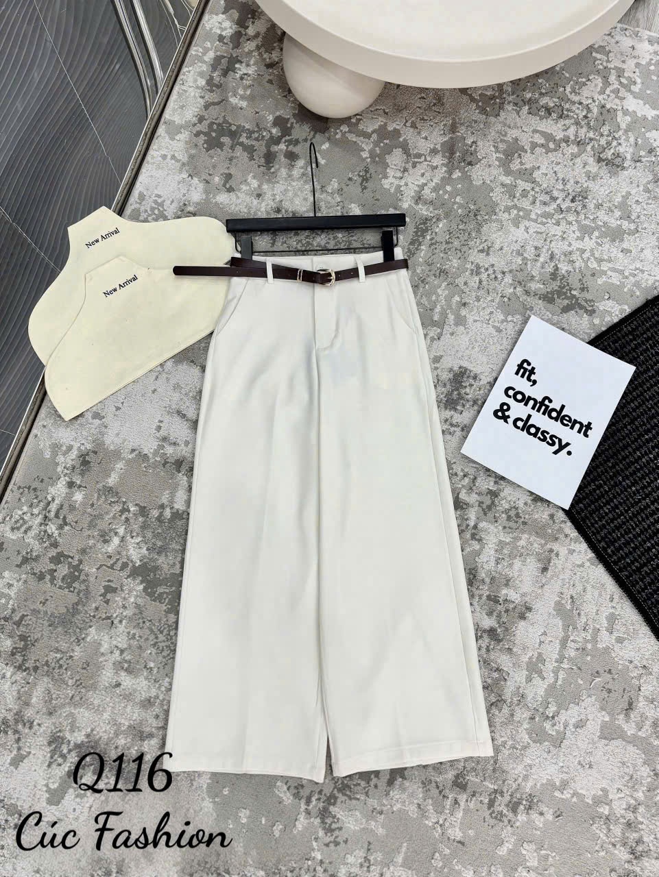 Q116 Quần nấm kèm đai