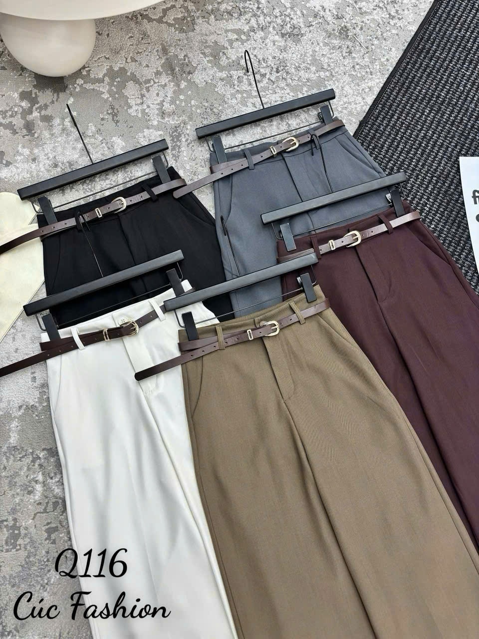 Q116 Quần nấm kèm đai