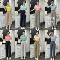 A268 Áo lông cổ tròn cúc ngọc