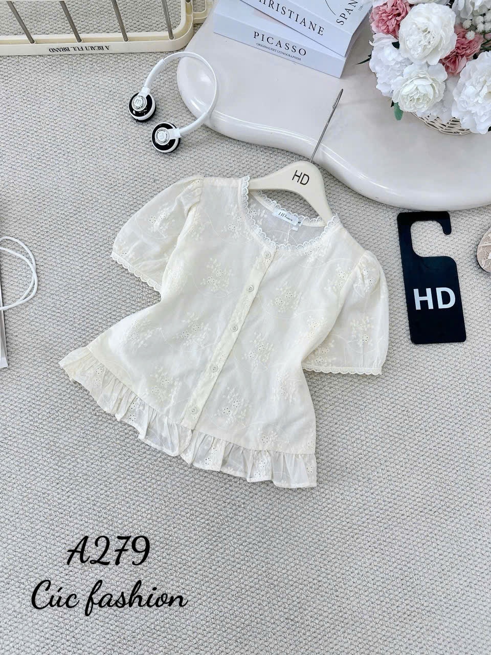 A279 Áo sơ mi họa tiết