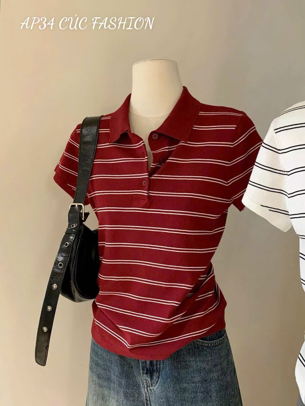 AP34 Áo polo kẻ