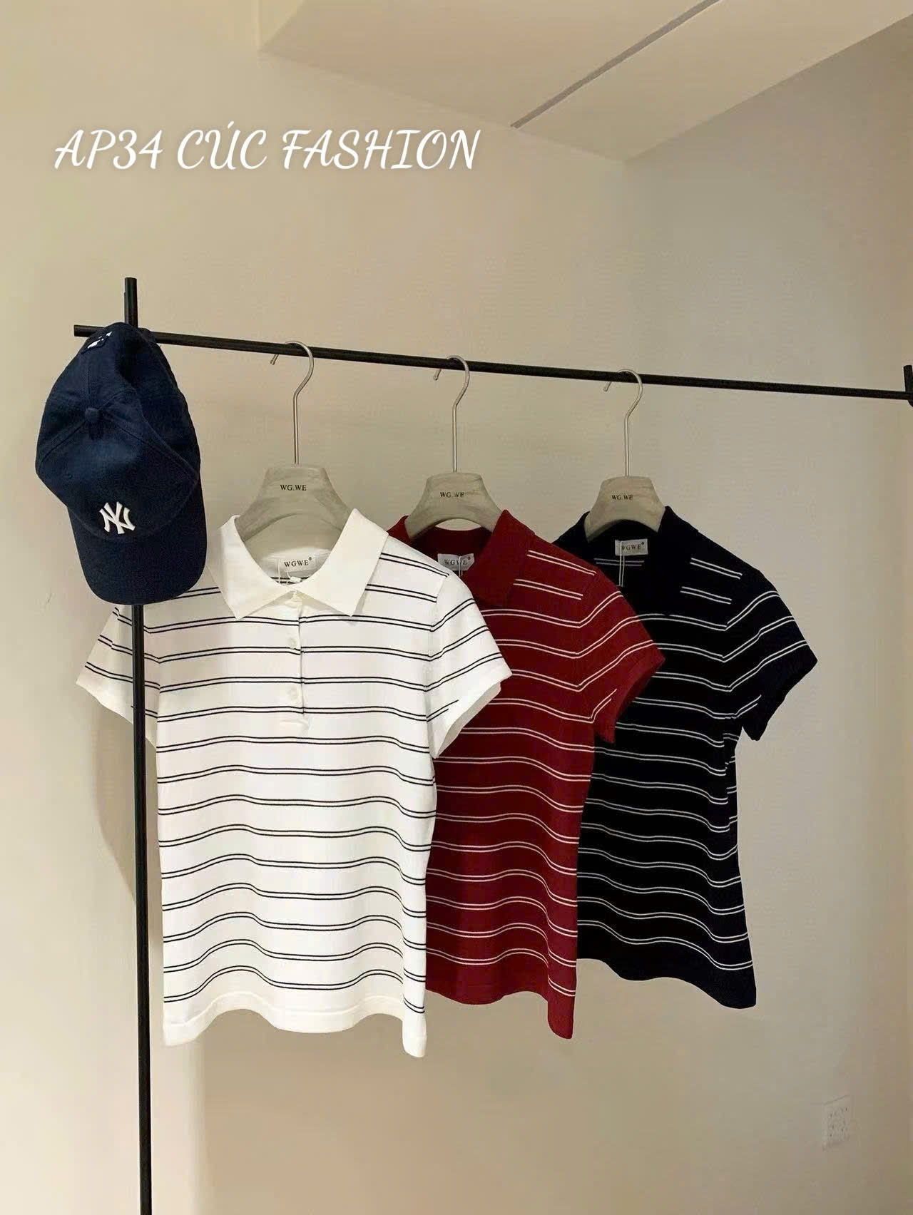 AP34 Áo polo kẻ