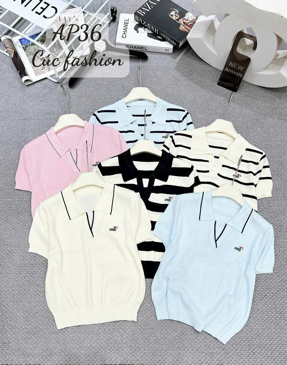 AP36 Áo polo cổ V
