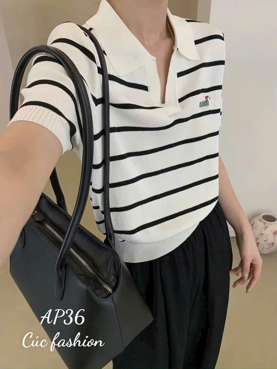 AP36 Áo polo cổ V