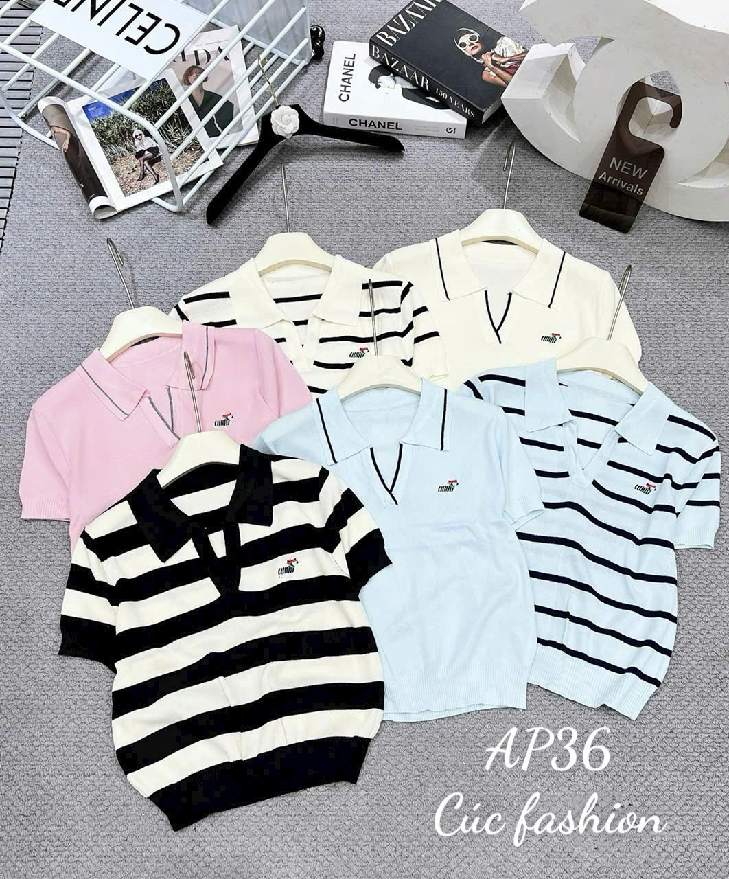AP36 Áo polo cổ V