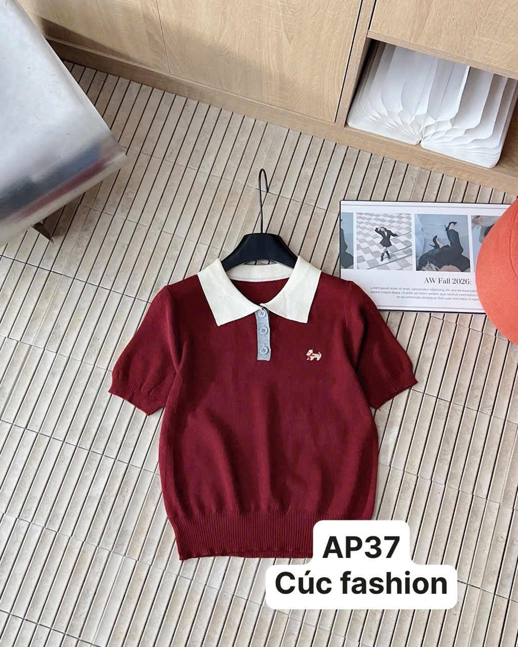 AP37 Áo polo mongtogi thêu cún