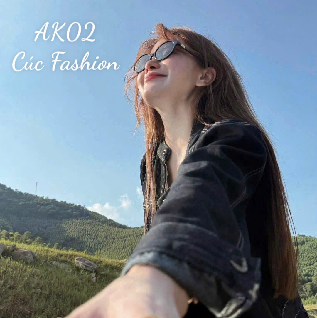 AK02 Áo khoác jeans cổ tròn