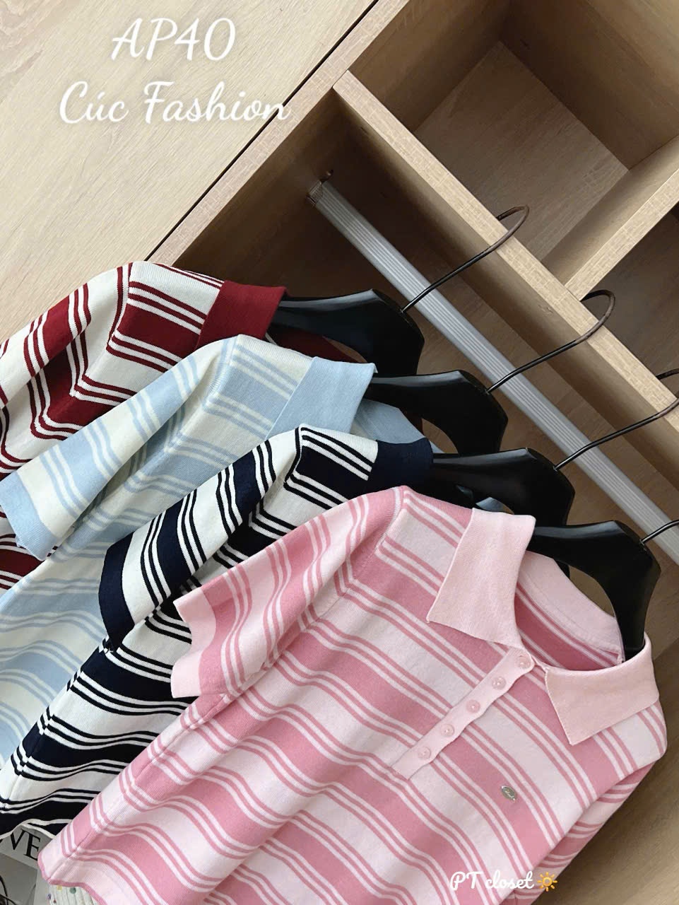 AP40 Áo polo kẻ