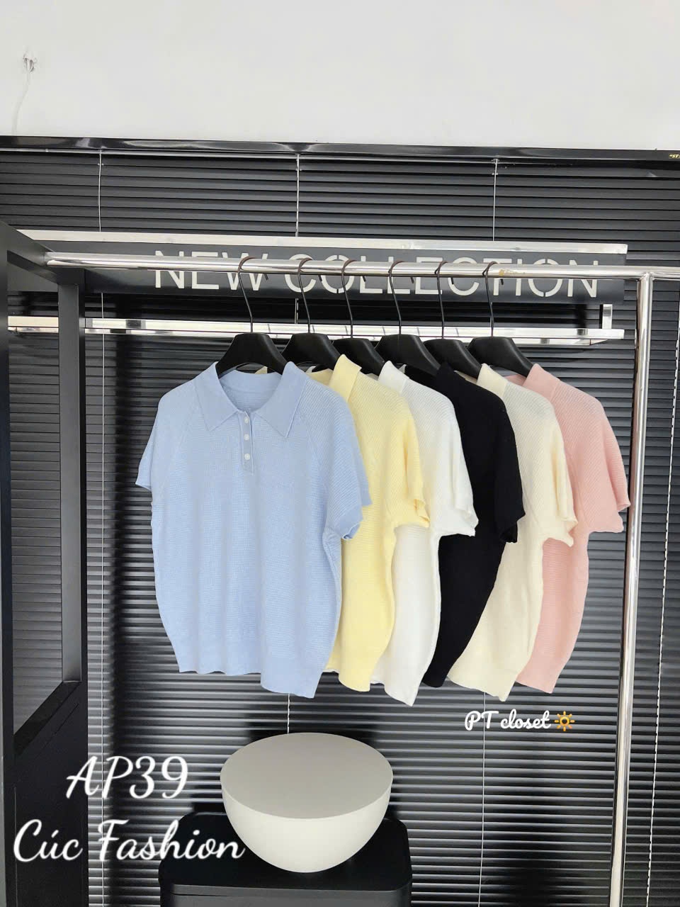 AP39 Áo polo trơn 3 cúc