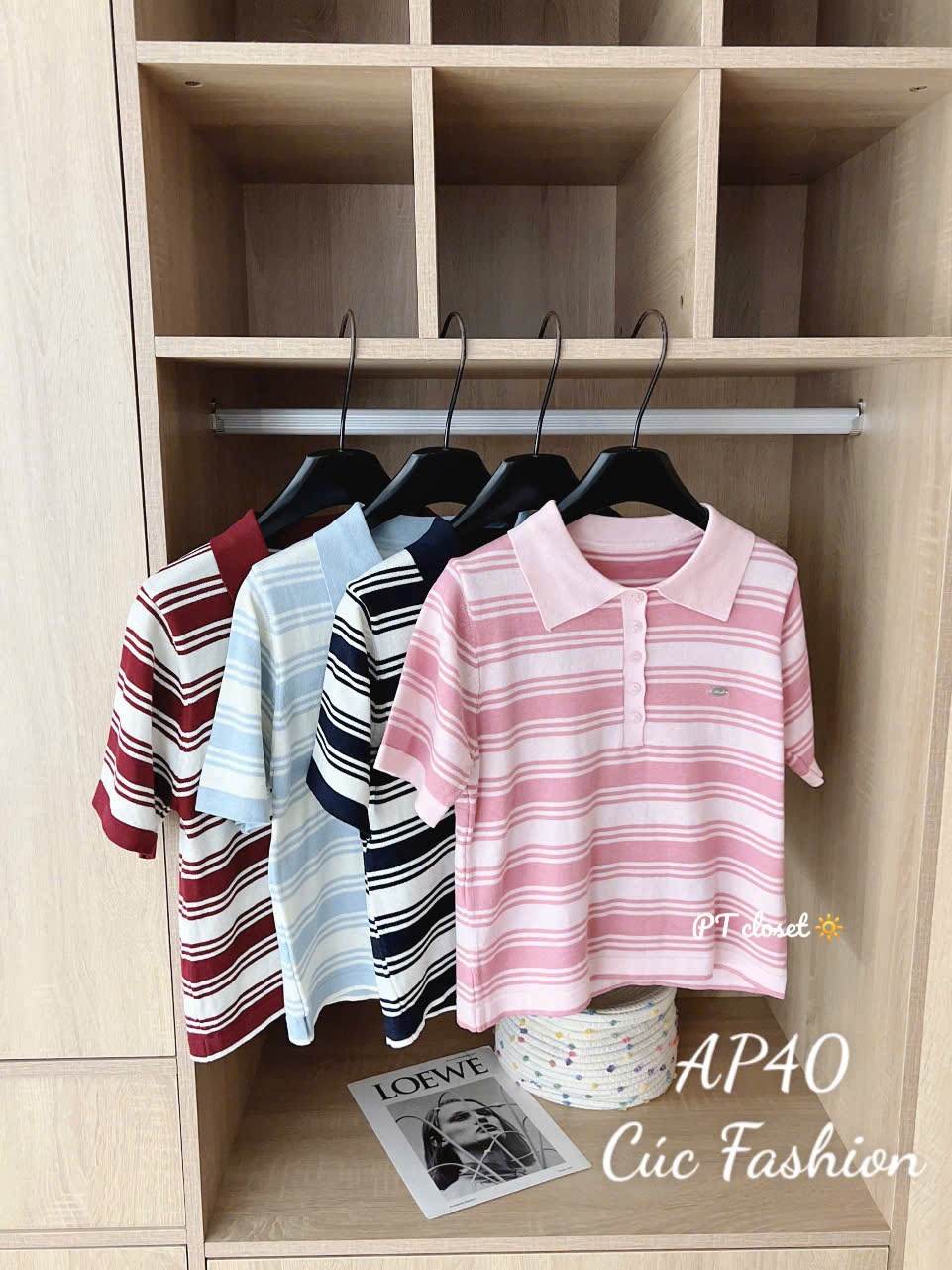 AP40 Áo polo kẻ