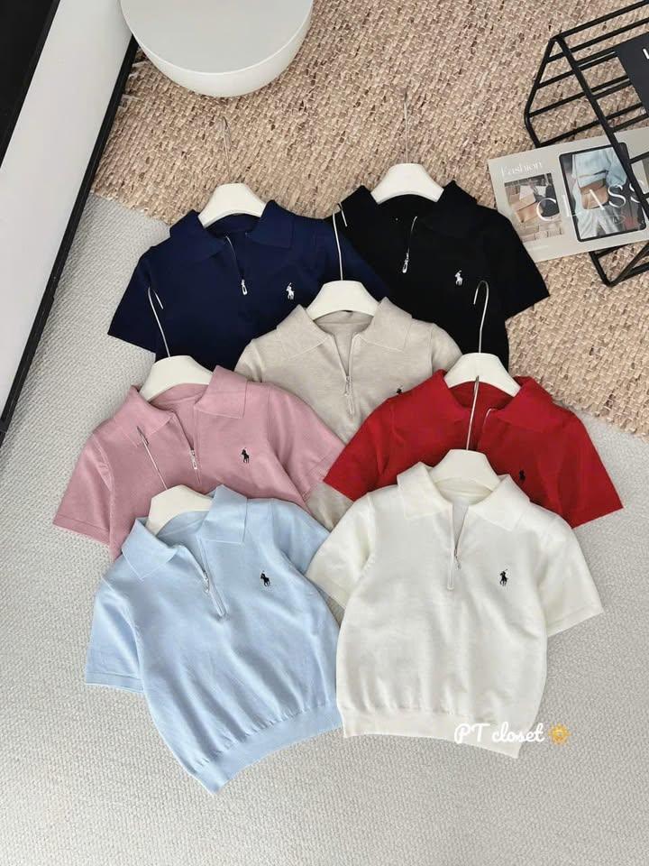 AP41 Áo polo mongtoghi khóa kéo