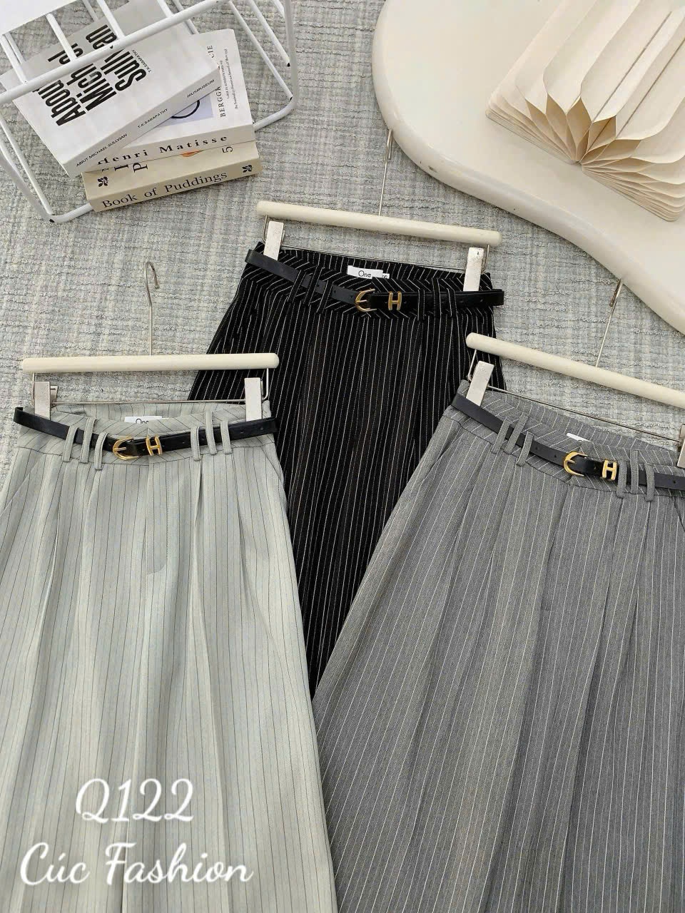 Q122 Quần xuông kẻ 6 đỉa