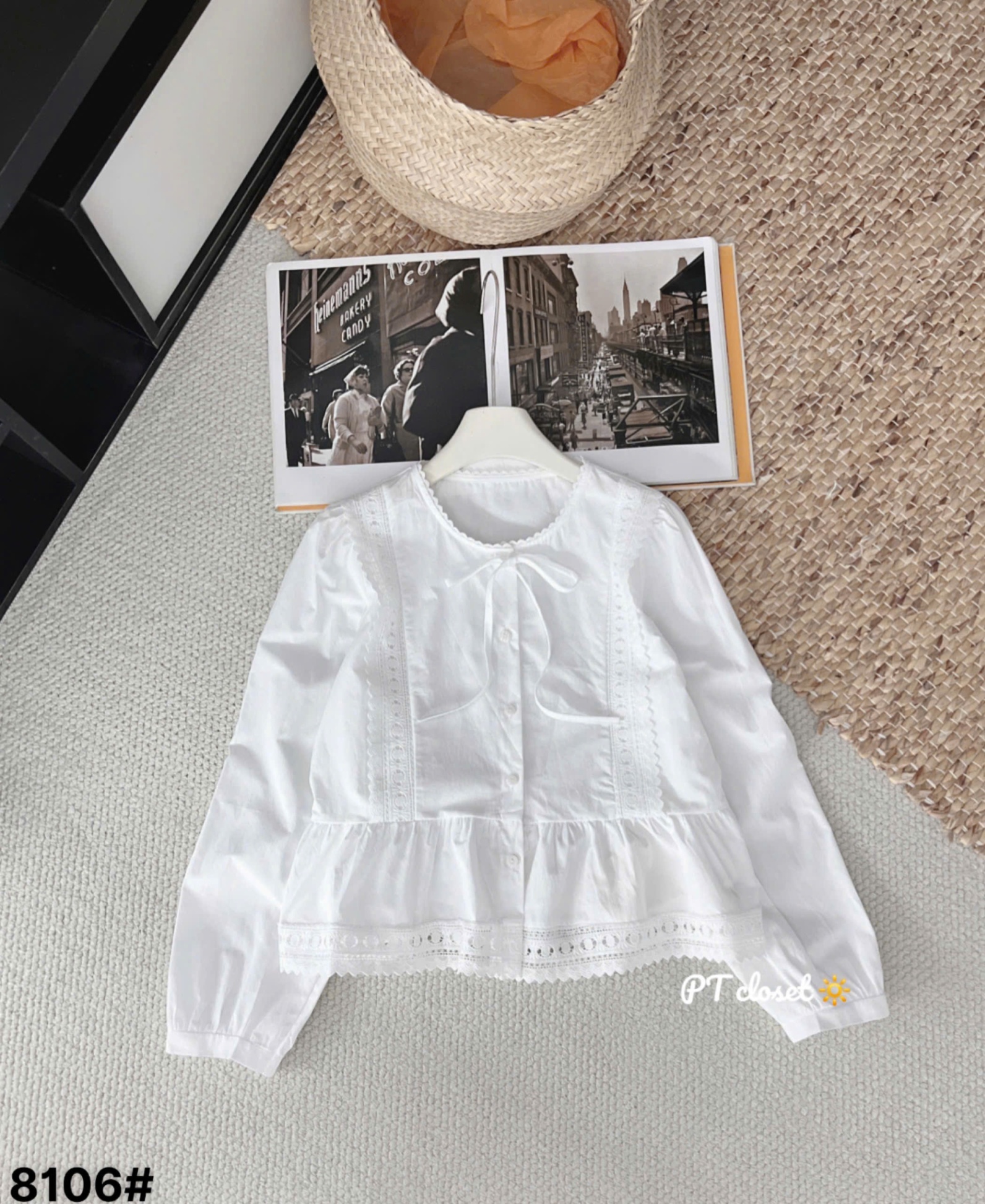 A8106 Áo babydoll dài tay