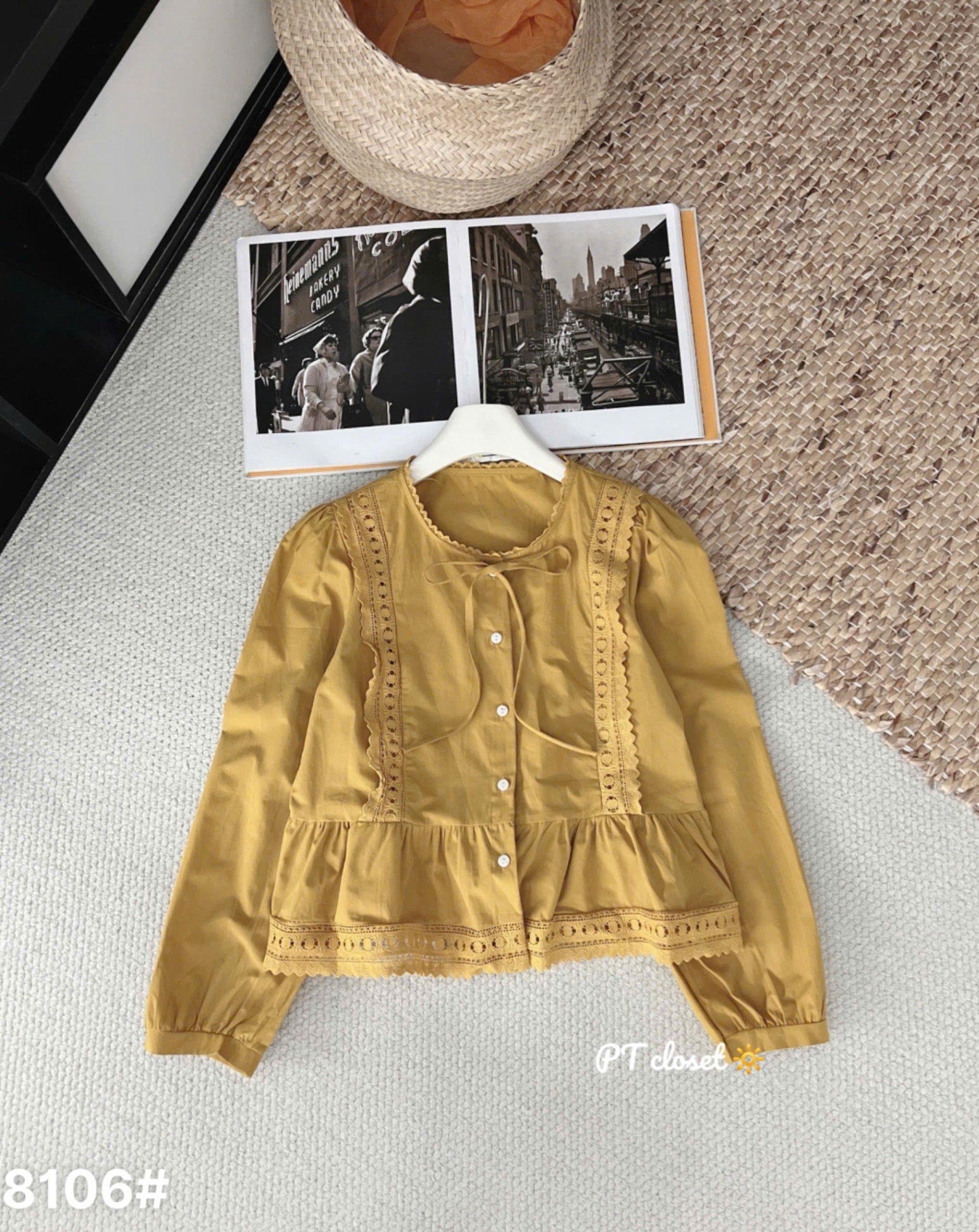 A8106 Áo babydoll dài tay