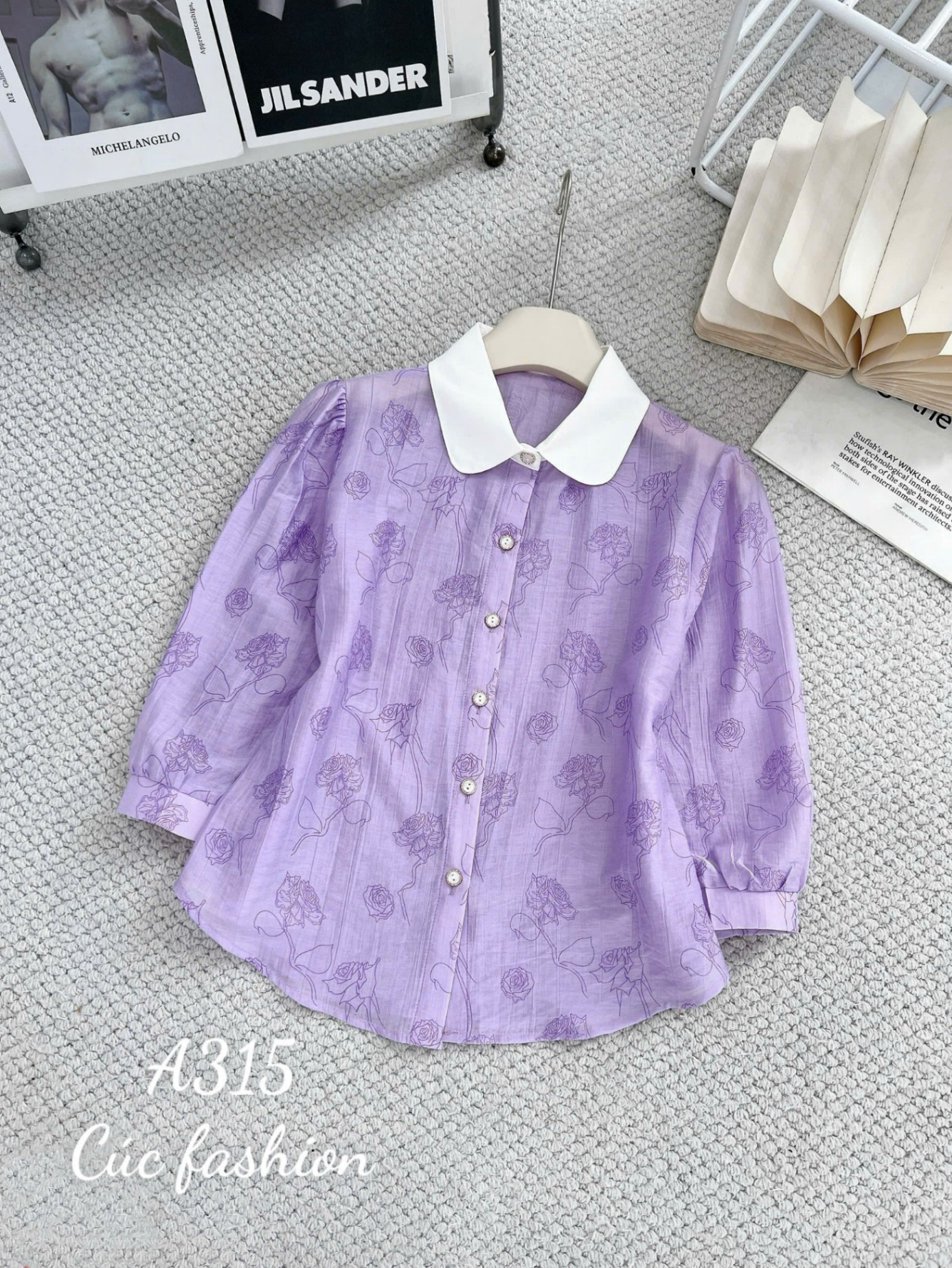 A315 Áo sơ mi rose