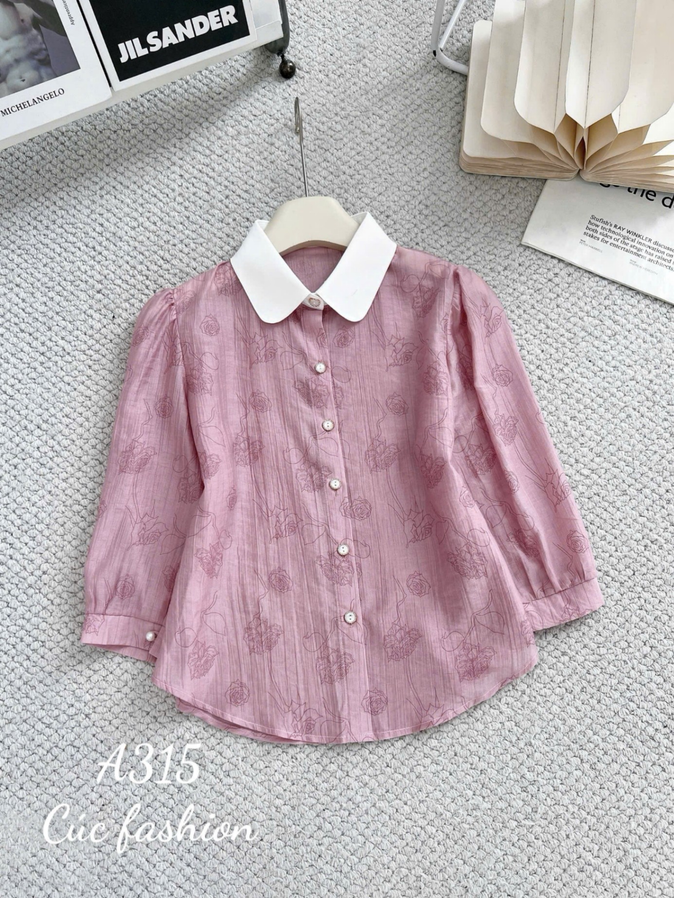 A315 Áo sơ mi rose