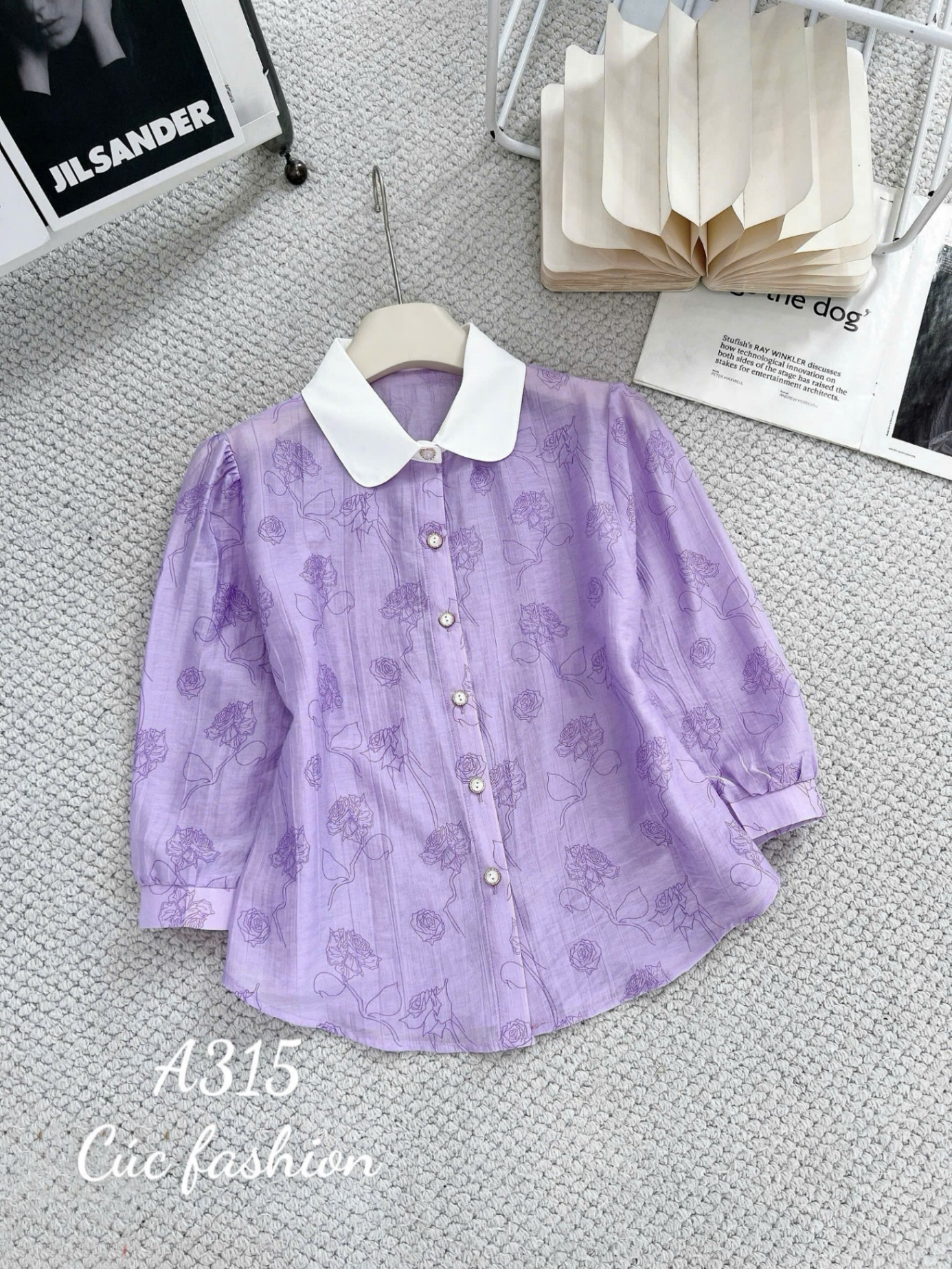 A315 Áo sơ mi rose