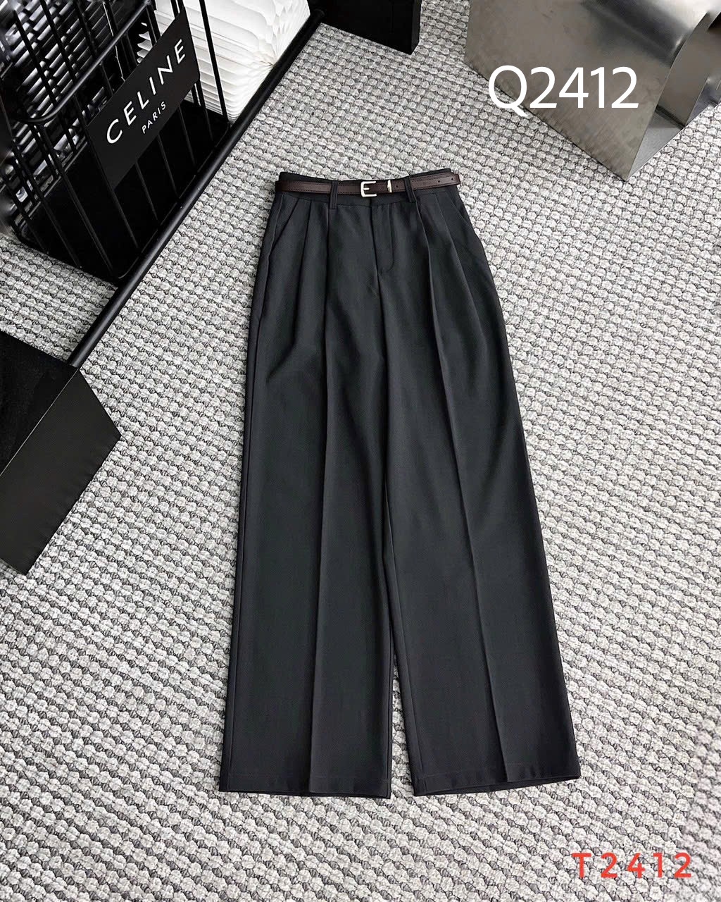 Q2412 Quần xuông QC kèm đai