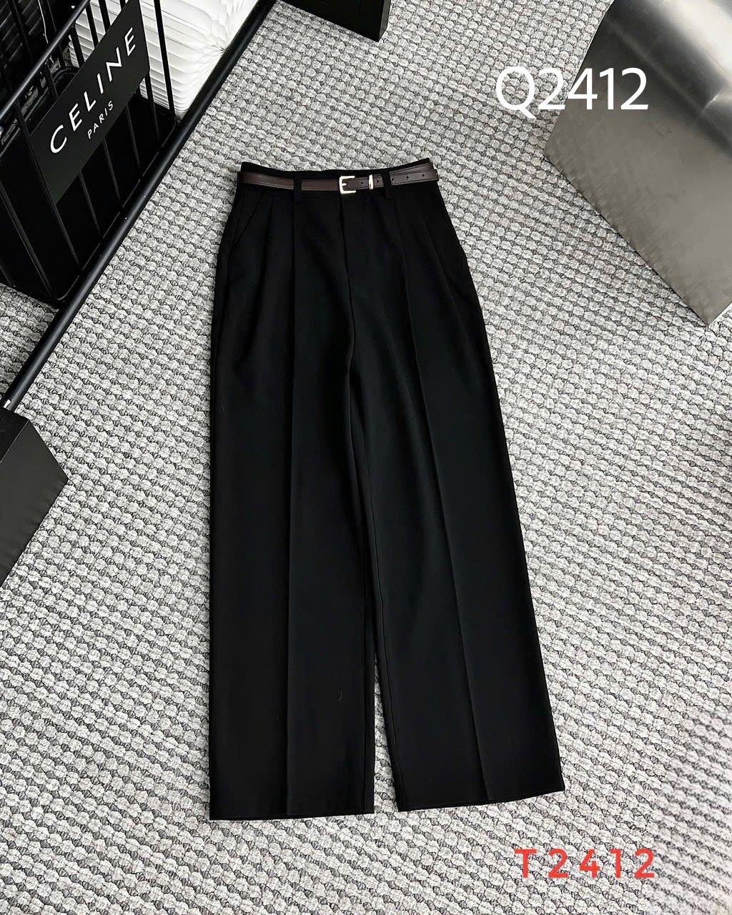 Q2412 Quần xuông QC kèm đai