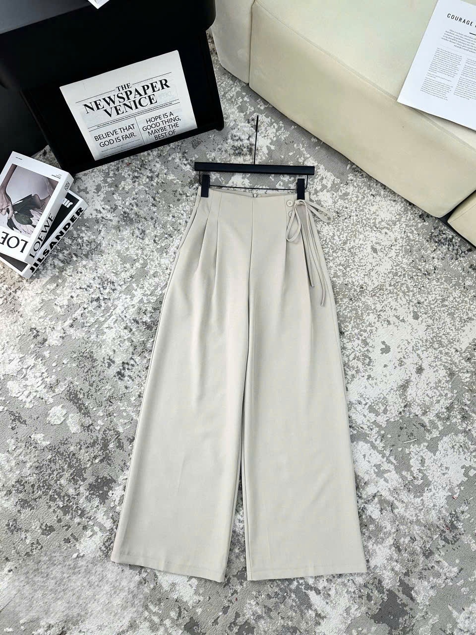 Q218 Quần xuông dây cúc lệch dài 100cm
