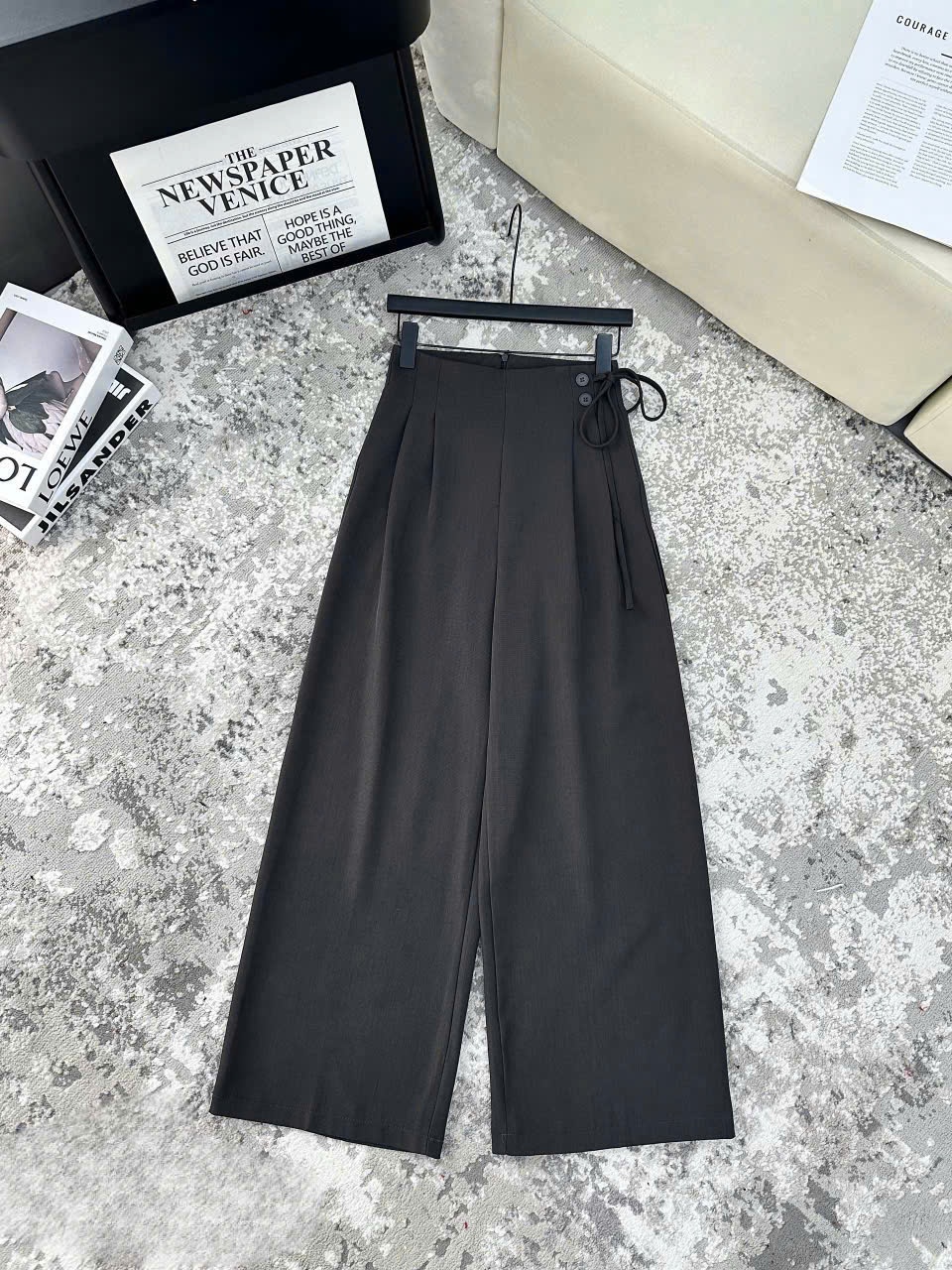 Q218 Quần xuông dây cúc lệch dài 100cm