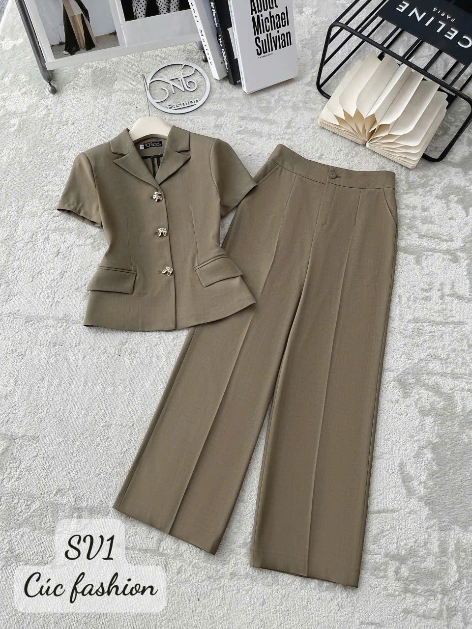 SV1 Set vest quần xuông