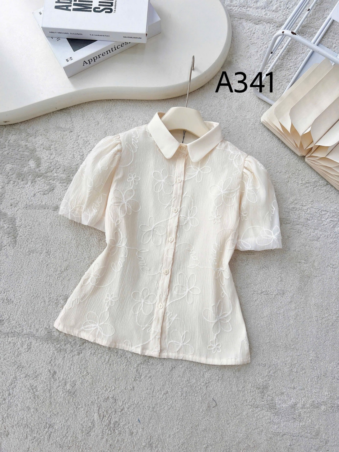 A341 Áo sơ mi hoa chỉ